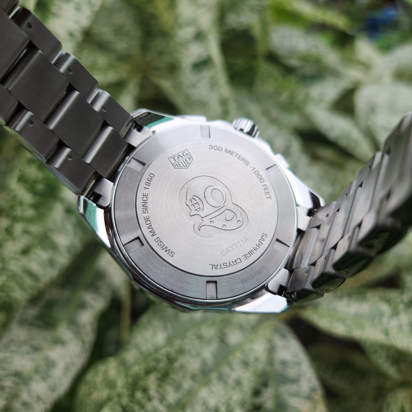 Tag Heuer Aquaracer Chronograph Steel Alu Bezel in Black Dial 43mm