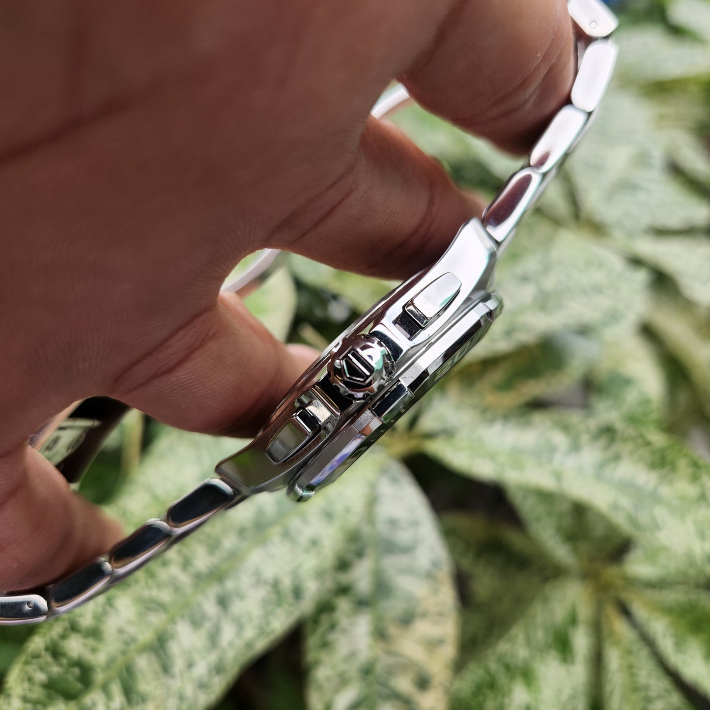 Tag Heuer Aquaracer Chronograph Steel Alu Bezel in Black Dial 43mm