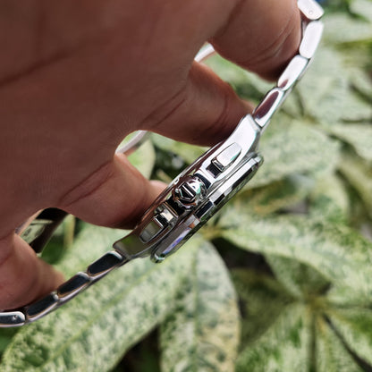 Tag Heuer Aquaracer Chronograph Steel Alu Bezel in Black Dial 43mm