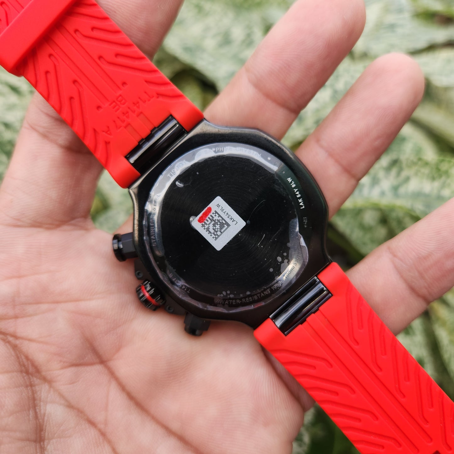 Tissot T-Race Black PVD in Red Accent 45mm - Complete Set