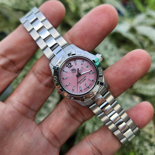 Tag Heuer Ladies Aquaracer Pink Mother of Pearl Dial 27mm
