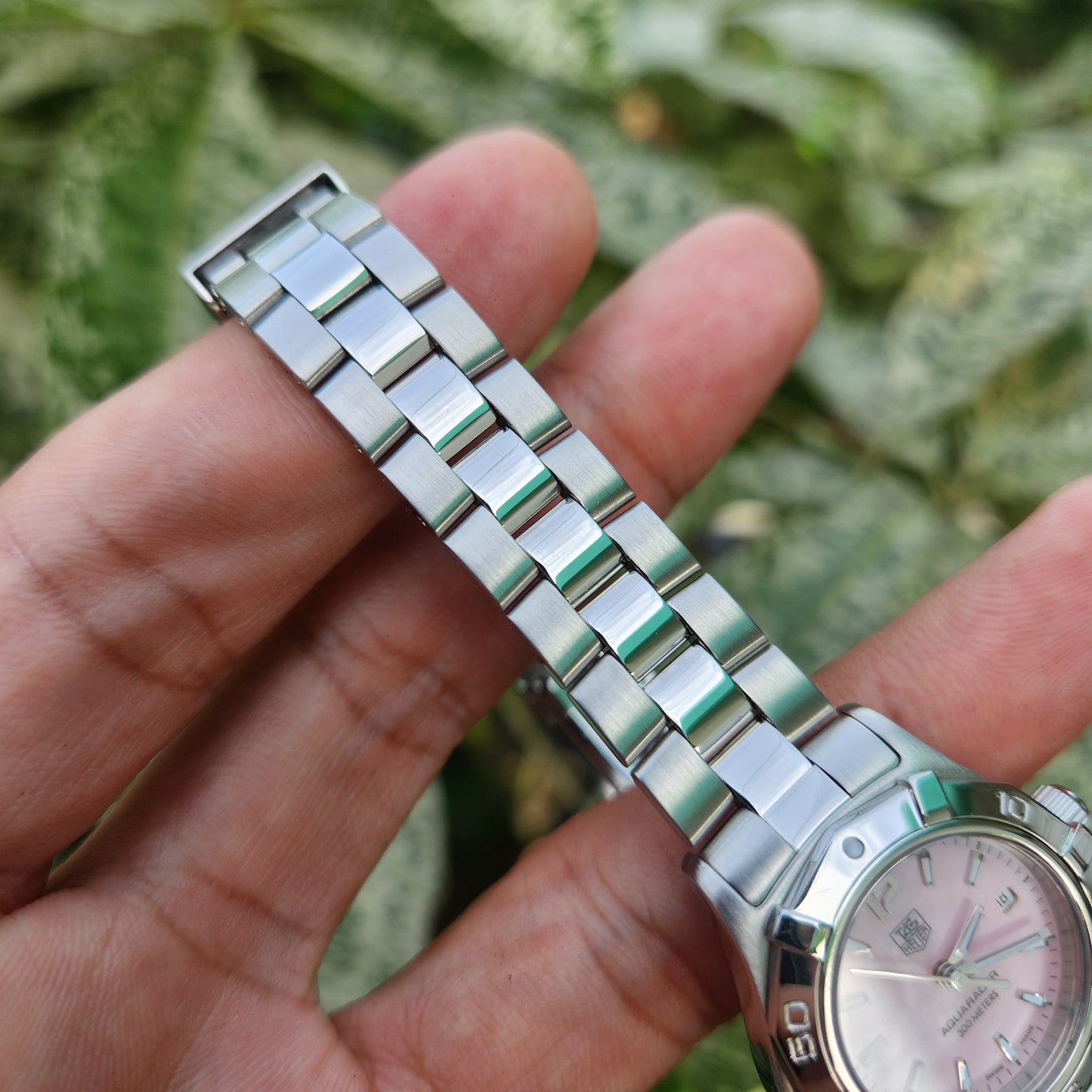 Tag Heuer Ladies Aquaracer Pink Mother of Pearl Dial 27mm