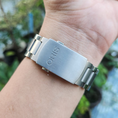 Oris Aquis Tubbataha Titanium Limited Edition Ceramic Bezel in Blue Dial 46mm - Complete Set