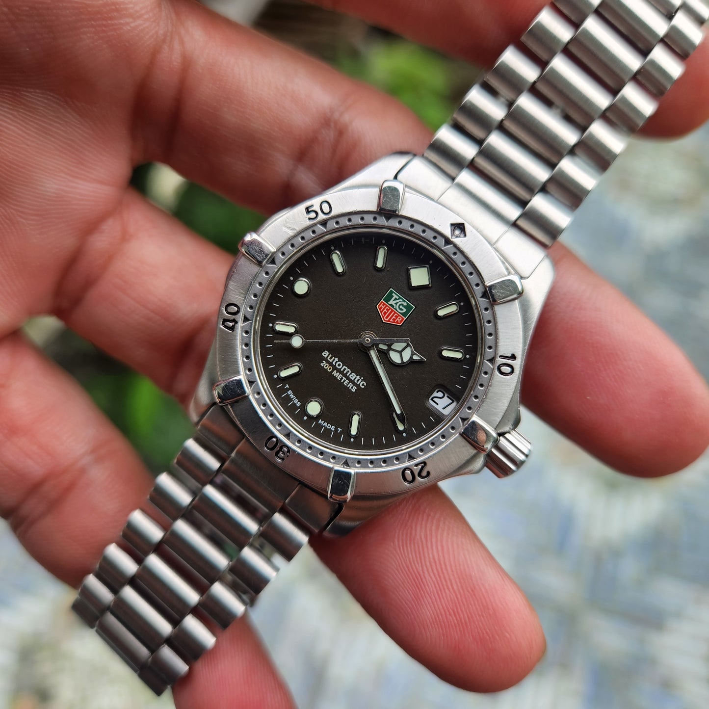 Tag Heuer Professional 2000 Series Dark Gray Dial Midsize 36mm Automatic