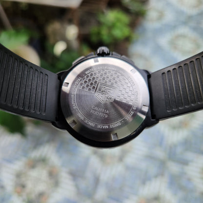 Tag Heuer F1 PVD Chronograph Red Indices in Black Dial 42mm