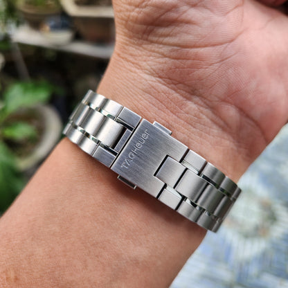 Tag Heuer Carrera Calibre 16 Chronograph Steel Bezel in Silver Dial 41mm