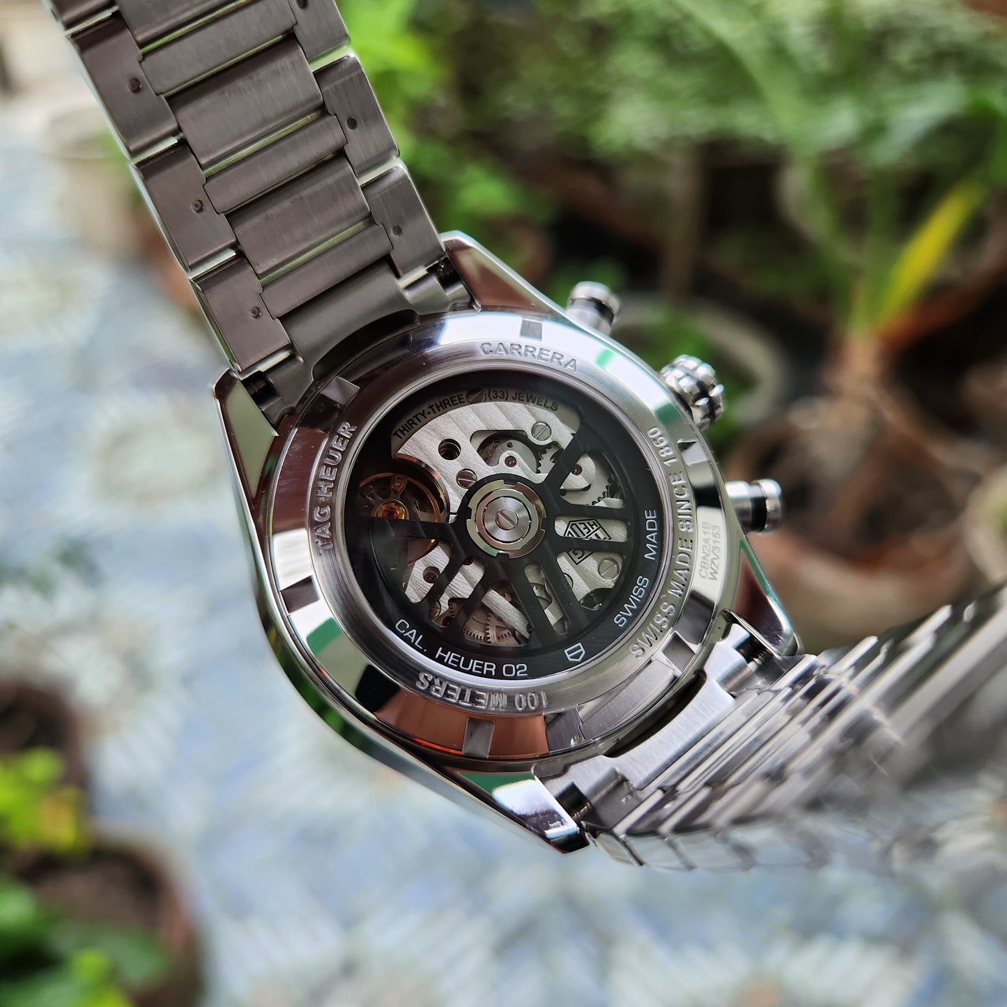 Tag Heuer Carrera Heuer 02 Chronograph Ceramic Bezel in Black Dial 44mm - Complete Set