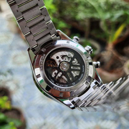 Tag Heuer Carrera Heuer 02 Chronograph Ceramic Bezel in Black Dial 44mm - Complete Set