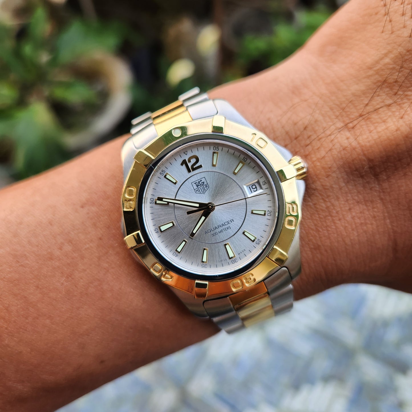 Tag Heuer Aquaracer Two-Tone Silver Dial 39mm