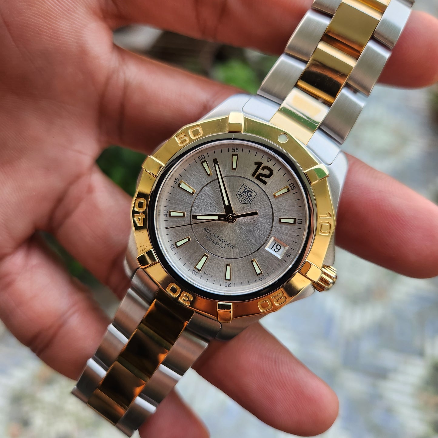 Tag Heuer Aquaracer Two-Tone Silver Dial 39mm