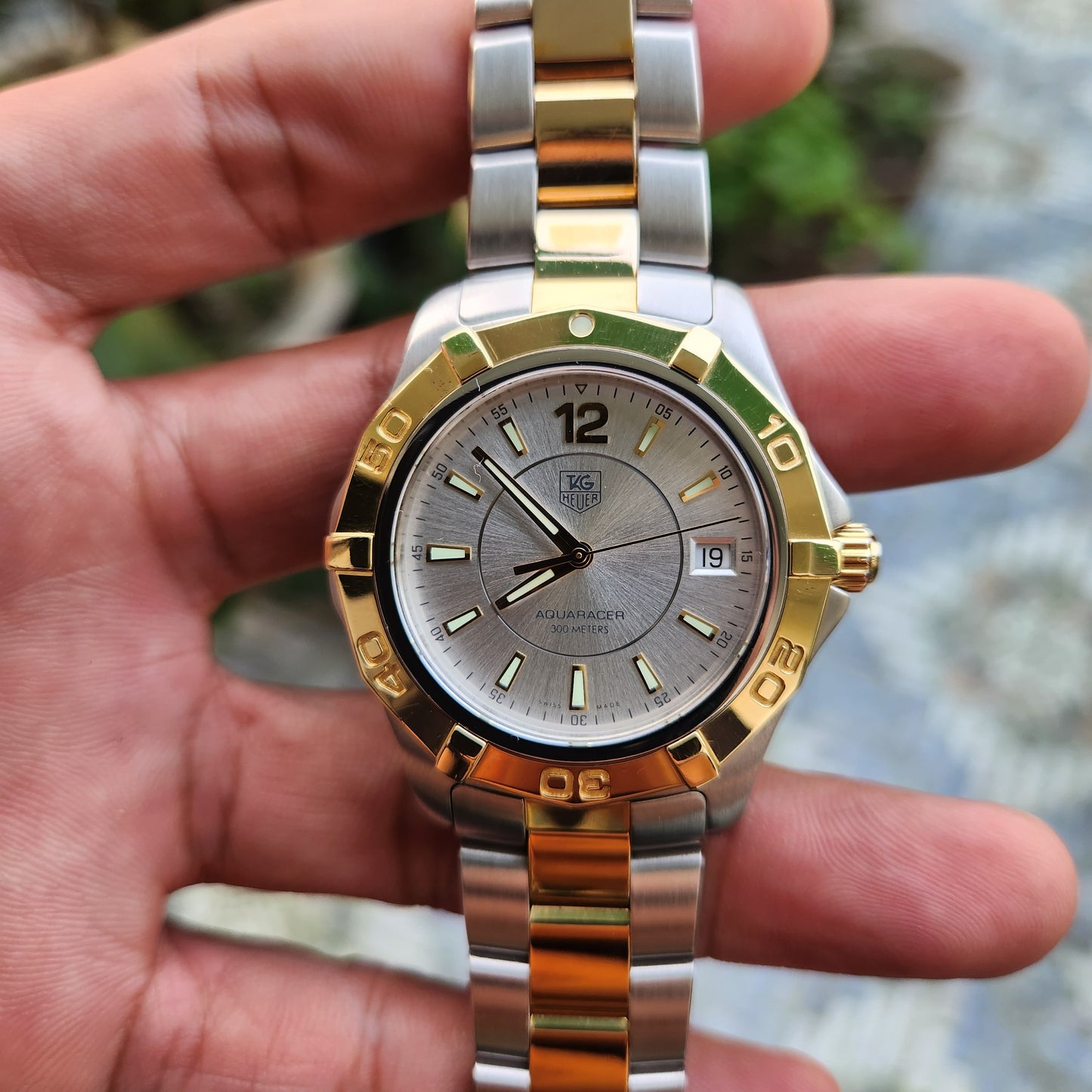 Tag Heuer Aquaracer Two-Tone Silver Dial 39mm