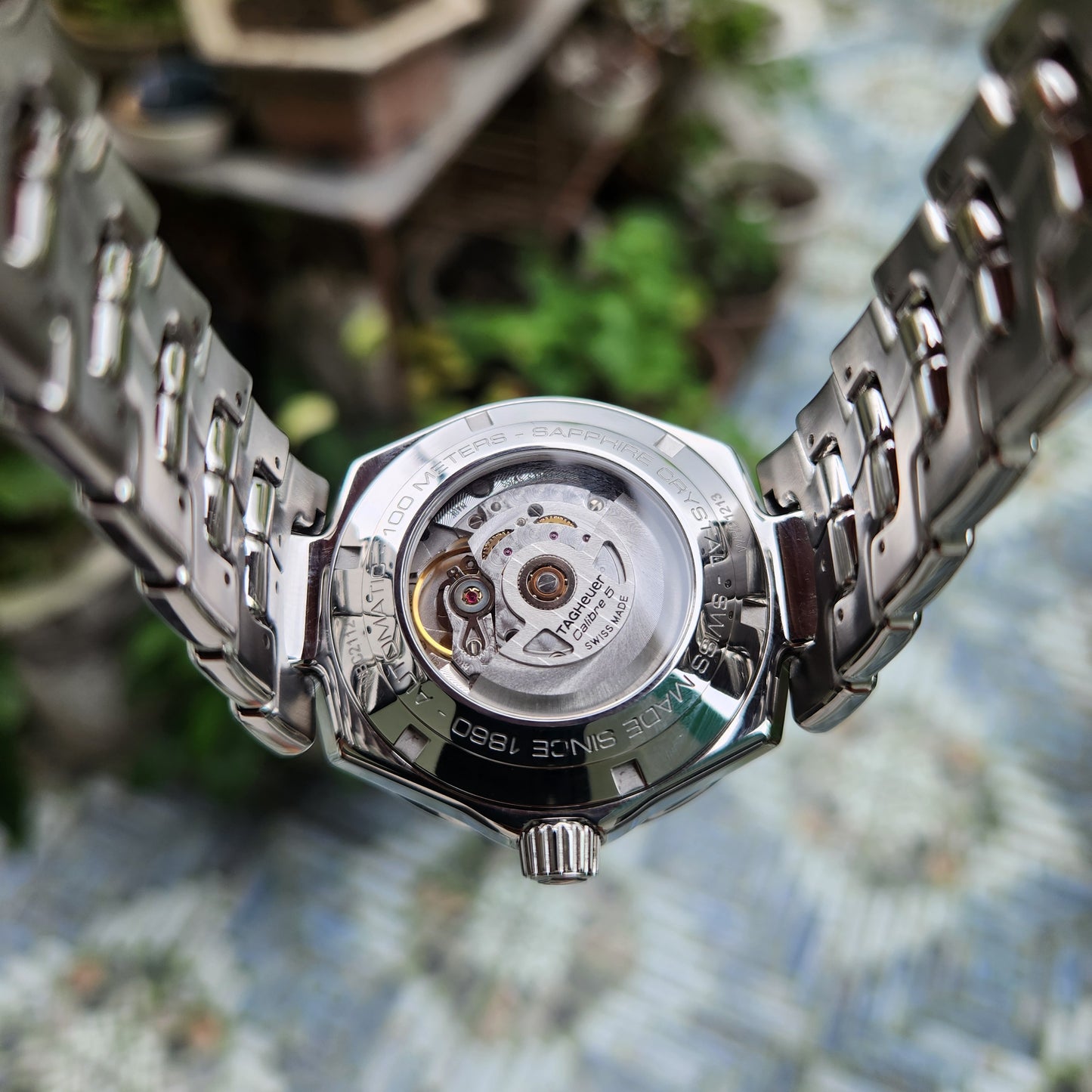 Tag Heuer Link Date Calibre 5 Sunray Brushed Blue Dial 41mm - Complete Set