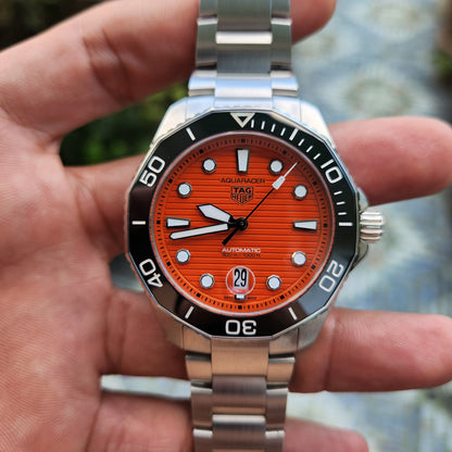 Tag Heuer Aquaracer Professional 300 Orange Diver Calibre 5 Ceramic Bezel 43mm - Complete Set&nbsp;