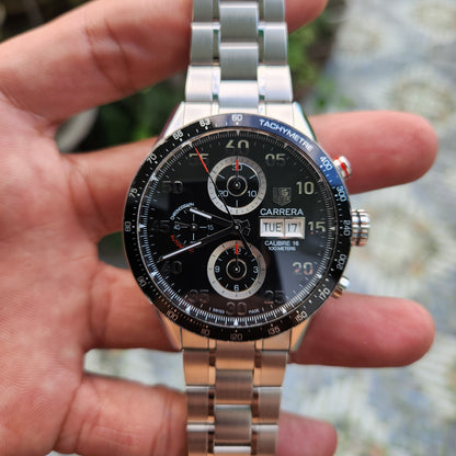 Tag Heuer Carrera Chronograph Calibre 16 Day-Date 43mm - Complete Set