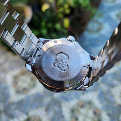 Tag Heuer Aquaracer Calibre 5 Steel Alu Bezel in Blue Dial 41mm