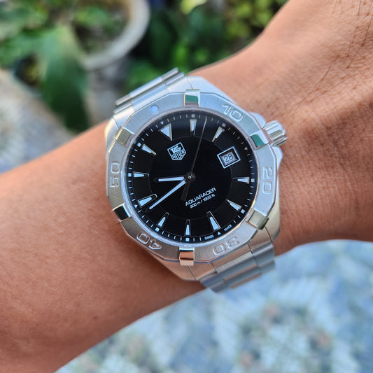 Tag Heuer Aquaracer 300M Steel Bezel in Black Dial 41mm - Complete Set&nbsp;
