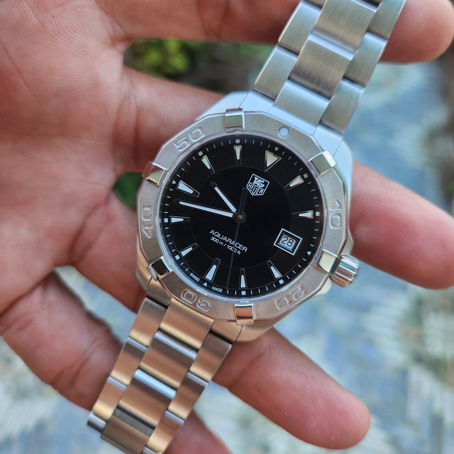 Tag Heuer Aquaracer 300M Steel Bezel in Black Dial 41mm - Complete Set&nbsp;