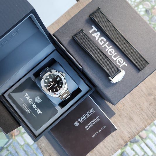 Tag Heuer Aquaracer 300M Steel Bezel in Black Dial 41mm - Complete Set&nbsp;