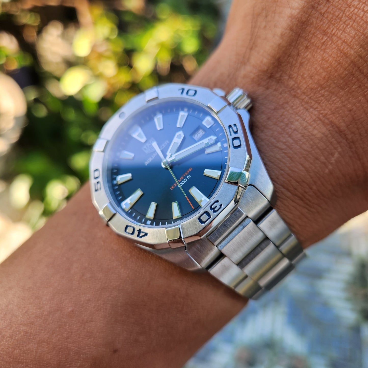 Tag Heuer Aquaracer 300M Blue Dial 41mm - Complete Set