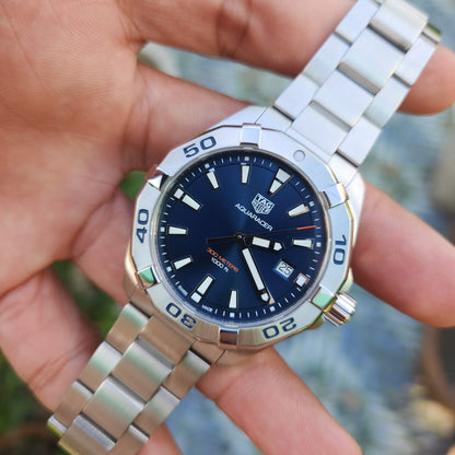 Tag Heuer Aquaracer 300M Blue Dial 41mm - Complete Set