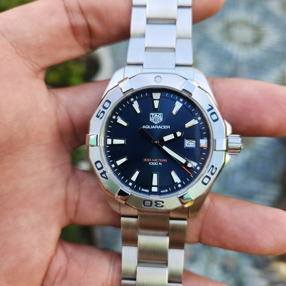 Tag Heuer Aquaracer 300M Blue Dial 41mm - Complete Set