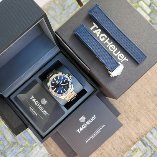 Tag Heuer Aquaracer 300M Blue Dial 41mm - Complete Set