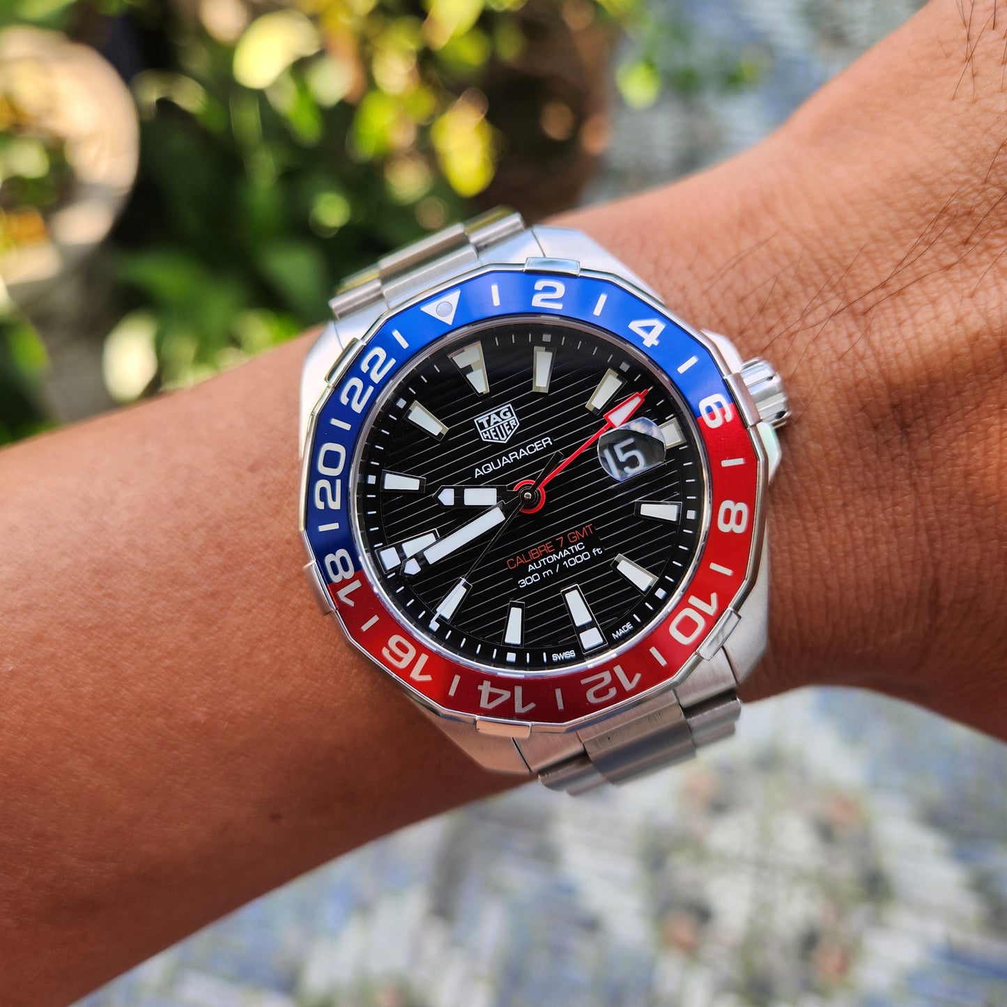 Tag Heuer Aquaracer Calibre 7 GMT 'Pepsi' 43mm - Complete Set