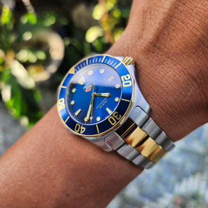 Tag Heuer Aquaracer Two-Tone Blue Dial 39mm - Complete Set