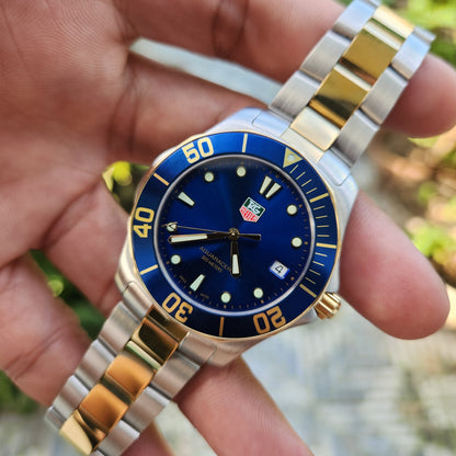 Tag Heuer Aquaracer Two-Tone Blue Dial 39mm - Complete Set