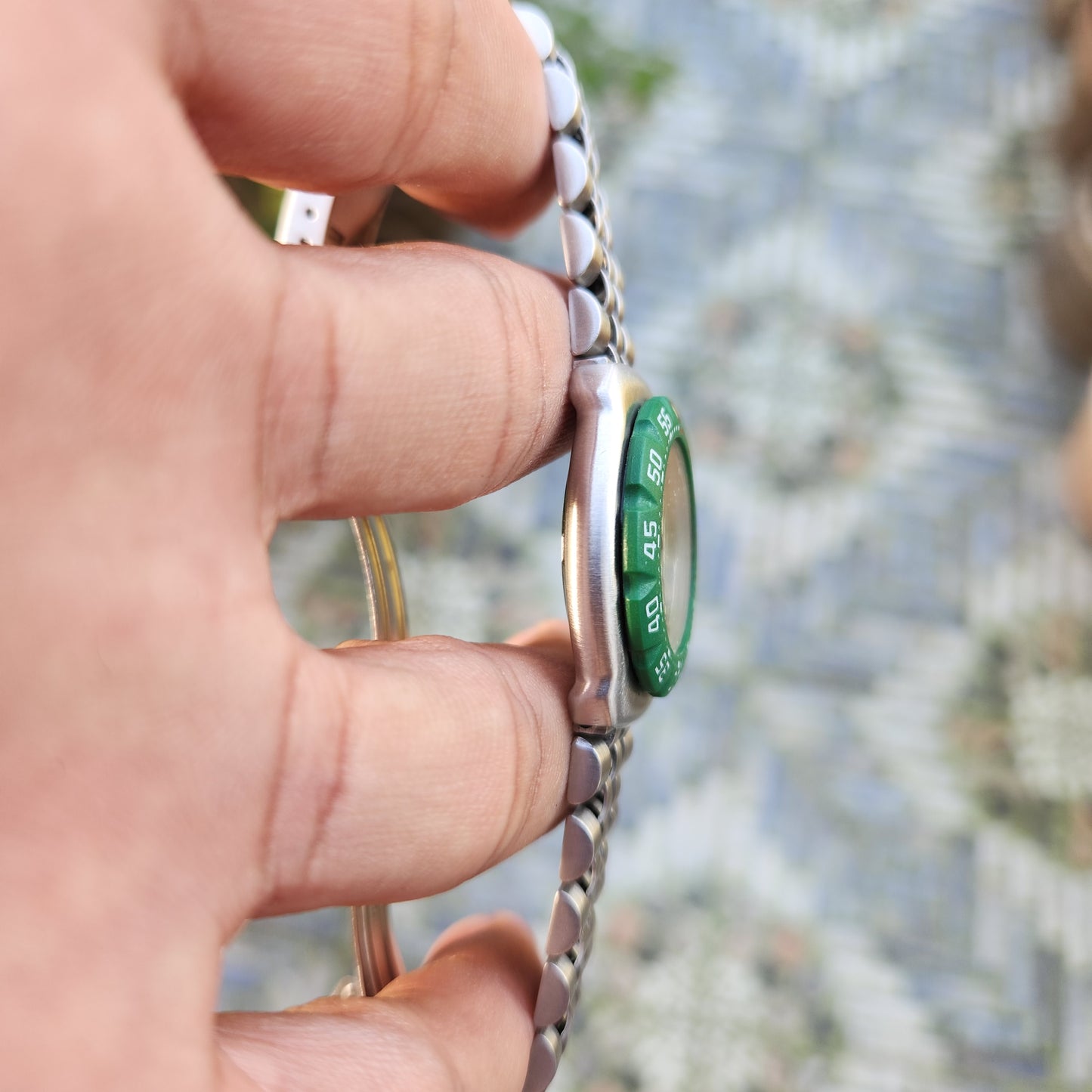 Tag Heuer F1 Ladies Classic Green Bezel in Full Lume Dial 28mm