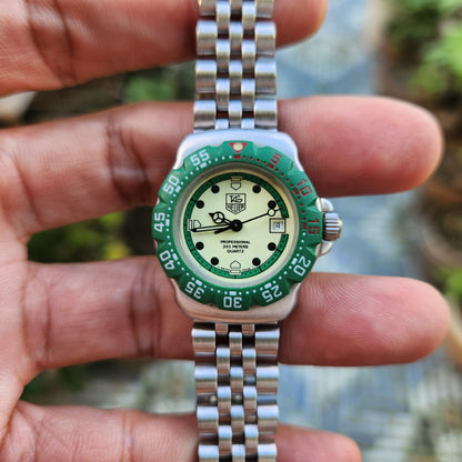 Tag Heuer F1 Ladies Classic Green Bezel in Full Lume Dial 28mm