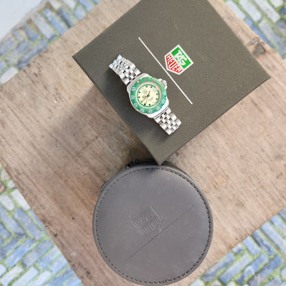 Tag Heuer F1 Ladies Classic Green Bezel in Full Lume Dial 28mm
