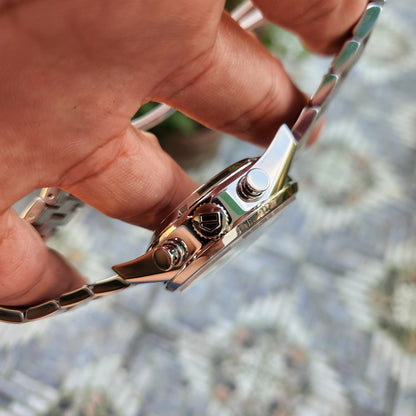 Tag Heuer Carrera Calibre 1887 Chronograph Steel Bezel in Silver Dial 41mm - Complete Set