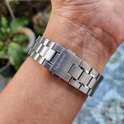 Tag Heuer Carrera Calibre 16 Day-Date Chronograph Steel Alu Bezel in Brown Dial 43mm - Complete Set