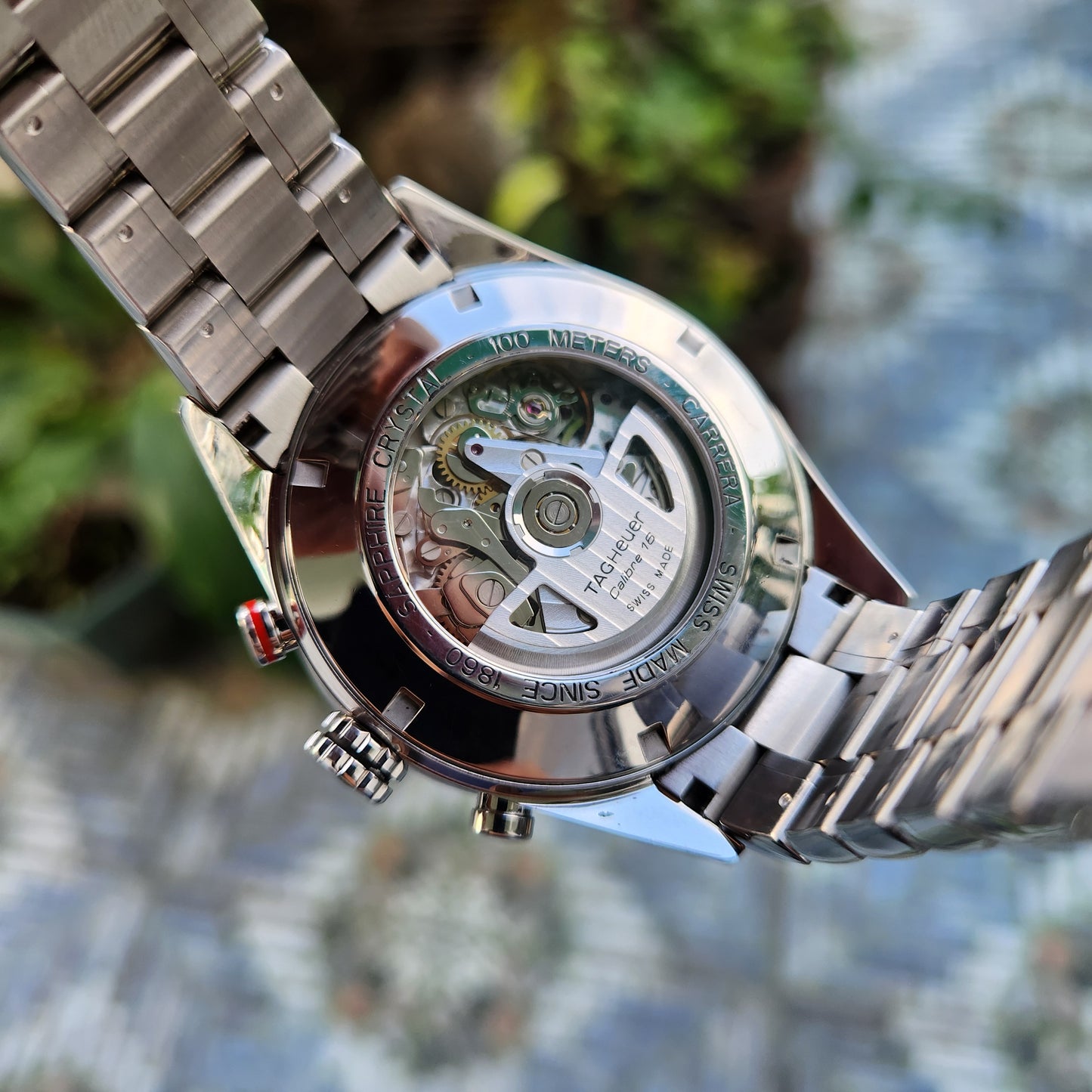 Tag Heuer Carrera Calibre 16 Day-Date Chronograph Steel Alu Bezel in Brown Dial 43mm - Complete Set