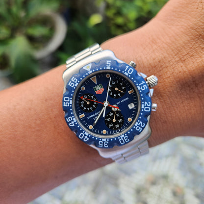 Tag Heuer F1 Chronograph Blue Dial 38mm - Complete Set