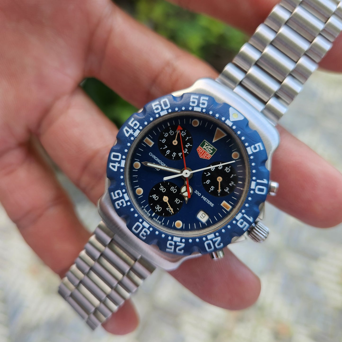 Tag Heuer F1 Chronograph Blue Dial 38mm - Complete Set