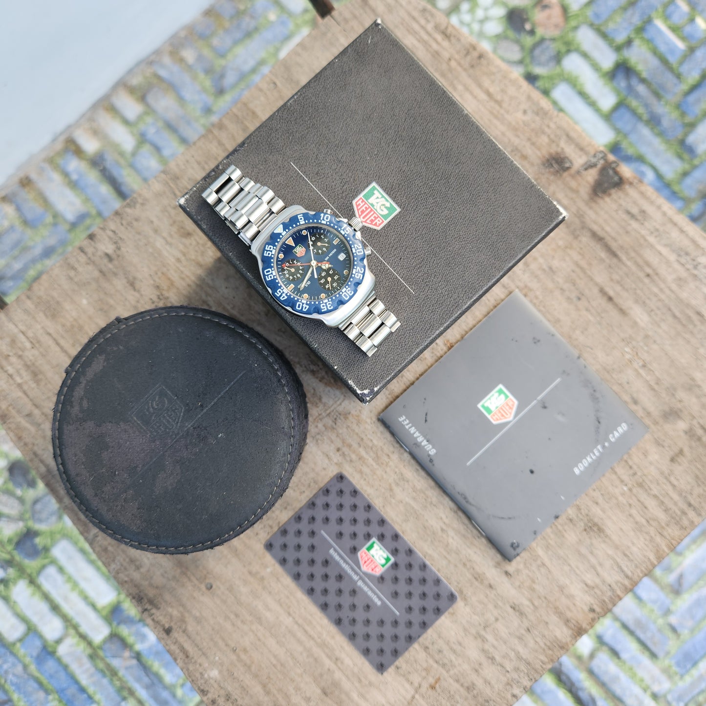 Tag Heuer F1 Chronograph Blue Dial 38mm - Complete Set