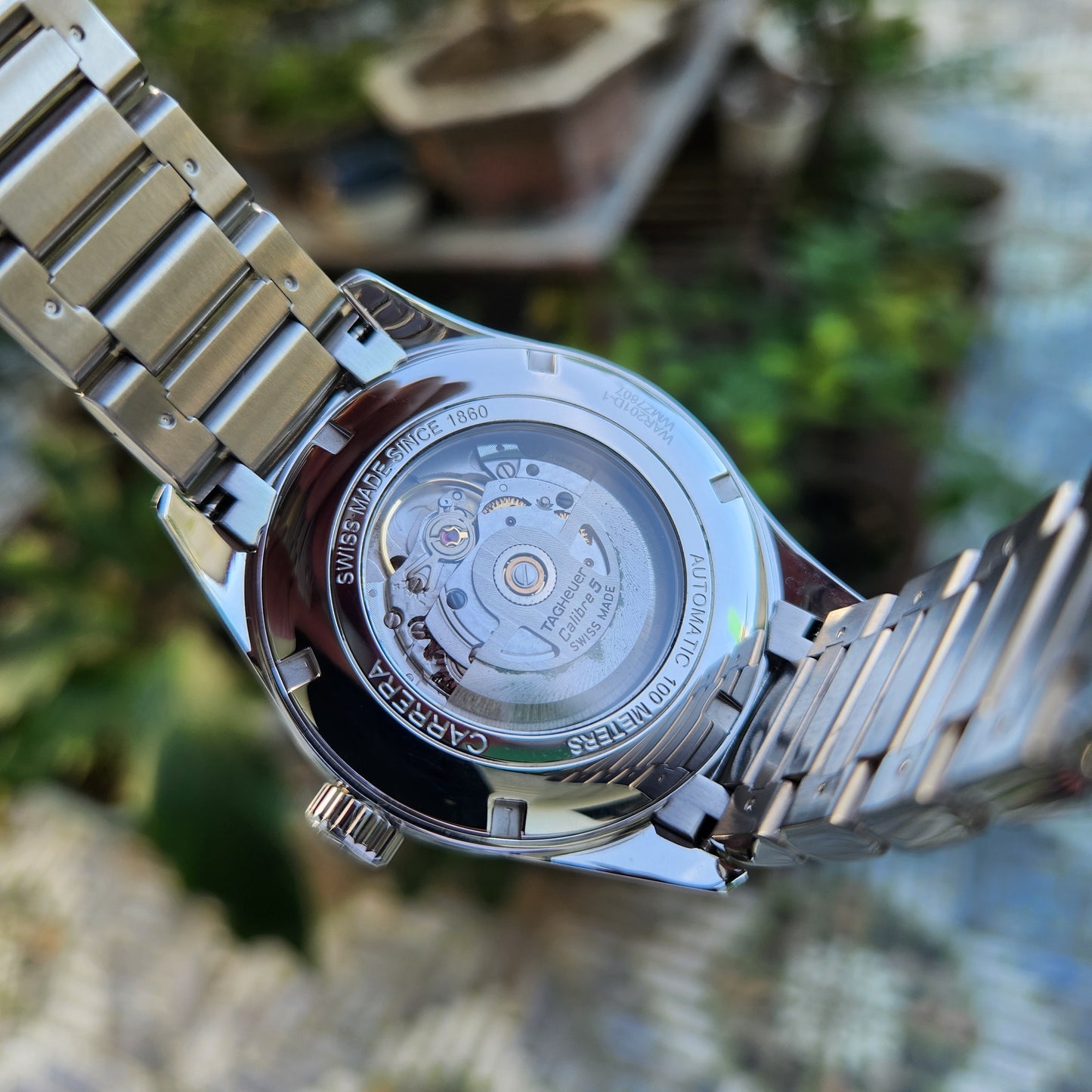 Tag Heuer Carrera Calibre 5 Day-Date Rose Gold Accents in White Dial 41mm - Complete Set