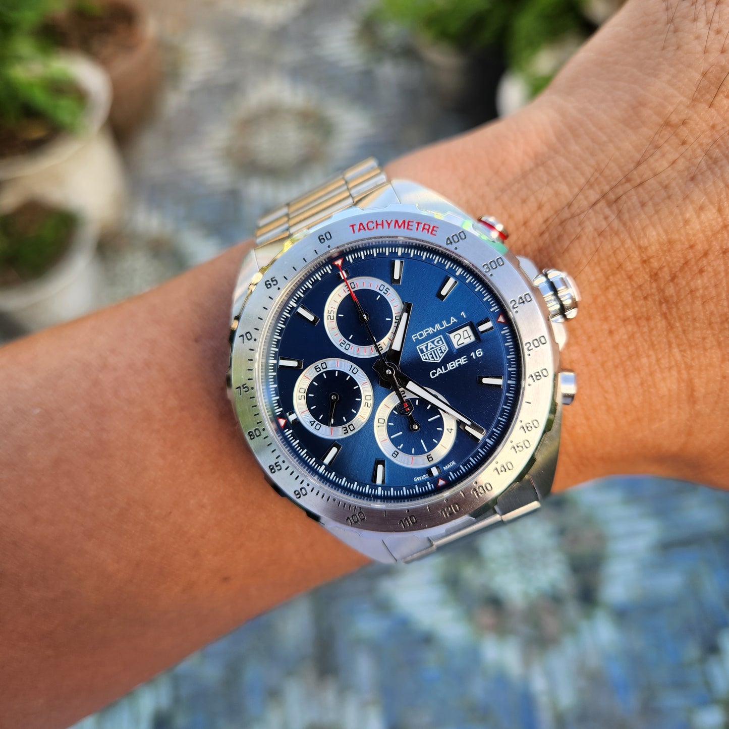 Tag Heuer F1 Chronograph Calibre 16 Irisdescent Blue Dial 44mm