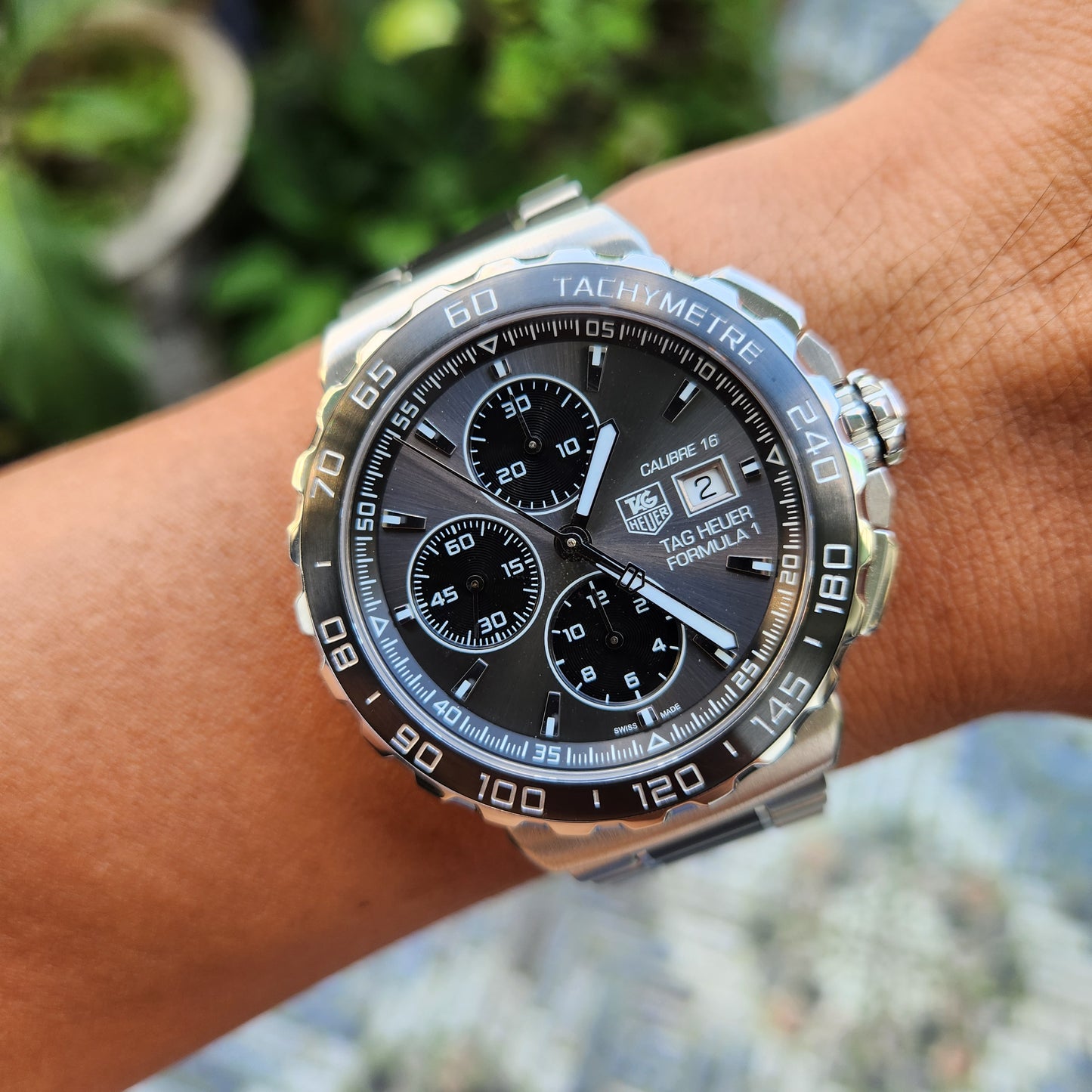 Tag Heuer F1 Chronograph Calibre 16 Ceramic Band and Bezel Anthracite Grey Dial 44mm