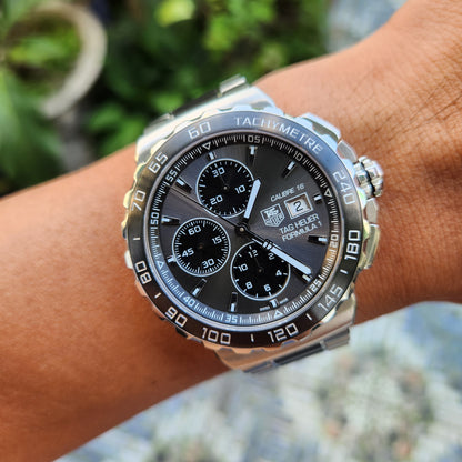 Tag Heuer F1 Chronograph Calibre 16 Ceramic Band and Bezel Anthracite Grey Dial 44mm