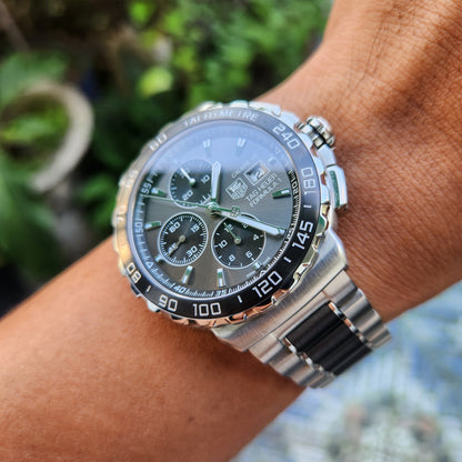 Tag Heuer F1 Chronograph Calibre 16 Ceramic Band and Bezel Anthracite Grey Dial 44mm