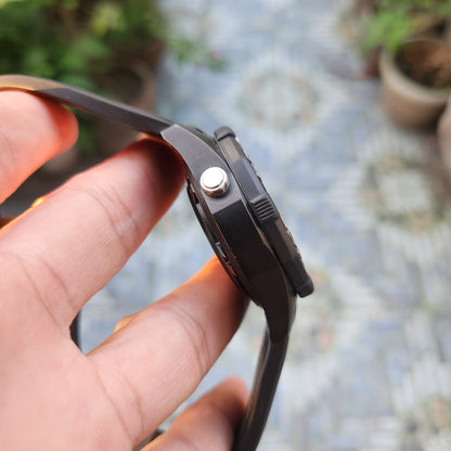 Tag Heuer Aquaracer Chronograph Calibre 16 Titanium PVD Black Engraved Stripes Dial 500M 44mm - Complete Set