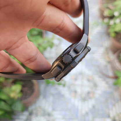 Tag Heuer Aquaracer Chronograph Calibre 16 Titanium PVD Black Engraved Stripes Dial 500M 44mm - Complete Set