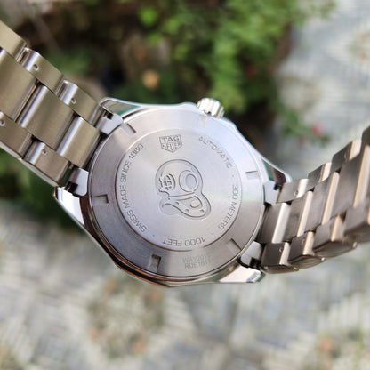 Tag Heuer Aquaracer Calibre 5 Sunray Brushed Brown Dial 43mm - Complete Set