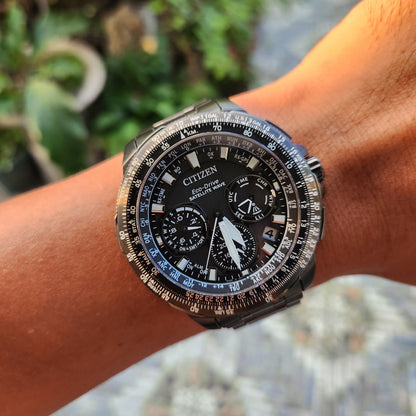 Citizen Satellite Wave GPS Eco-Drive F900 Titanium 47mm in Grey Dial