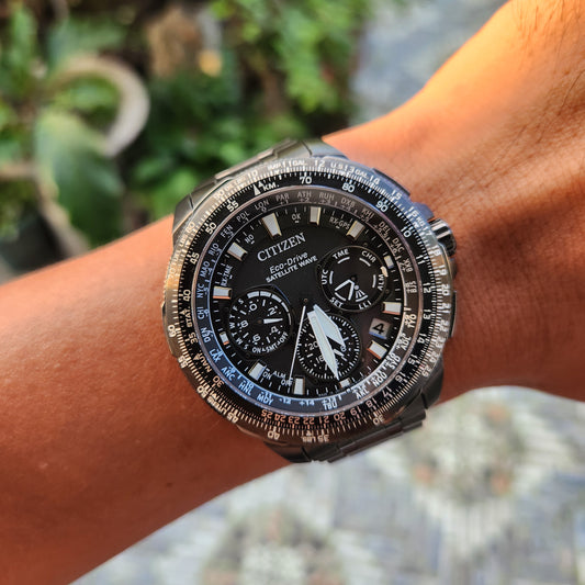 Citizen Satellite Wave GPS Eco-Drive F900 Titanium 47mm in Grey Dial