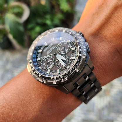 Citizen Satellite Wave GPS Eco-Drive F900 Titanium 47mm in Grey Dial