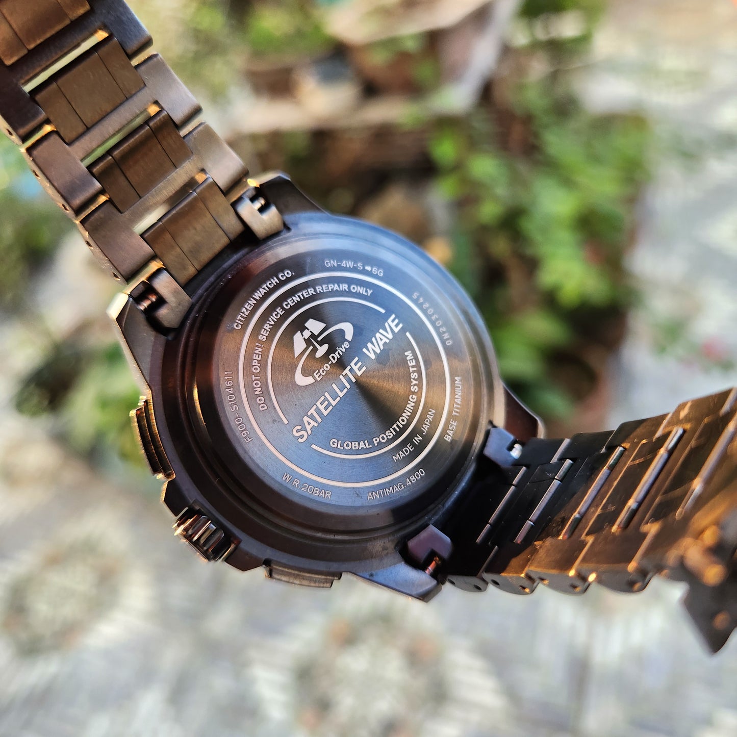 Citizen Satellite Wave GPS Eco-Drive F900 Titanium 47mm in Grey Dial